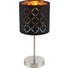 LAMPA STOLNÍ - černá/barvy zlata, Lifestyle, kov/textil (15/35cm) LAMPA STOLNÍ - černá/barvy zlata, Lifestyle, kov/textil (15/35cm)