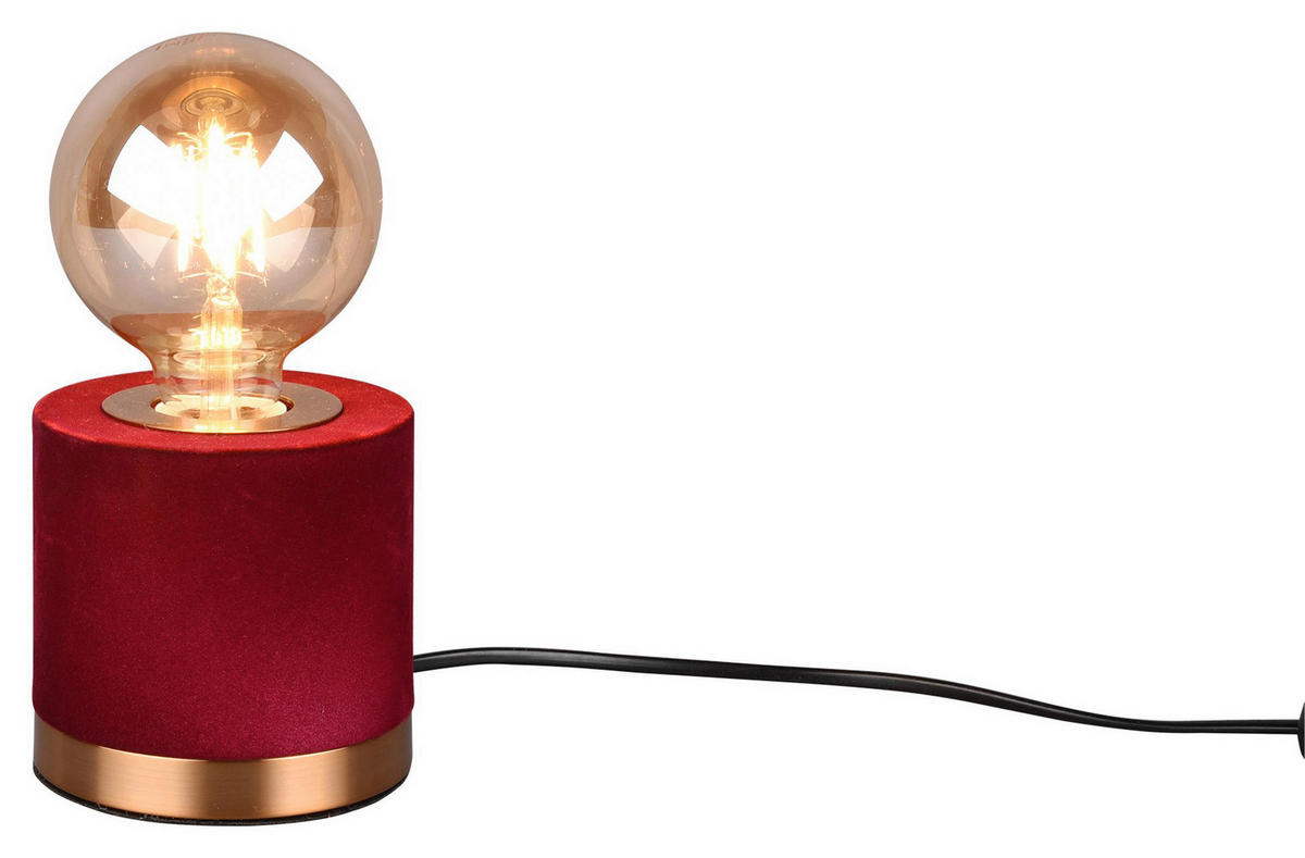 STONA LAMPA Judy  - boja mesinga/crvena, Osnovno, metal/tekstil (11/11cm)