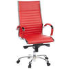 DREHSTUHL Lederlook Rot  - Rot, MODERN, Leder/Kunststoff (60/125/50cm) - MID.YOU