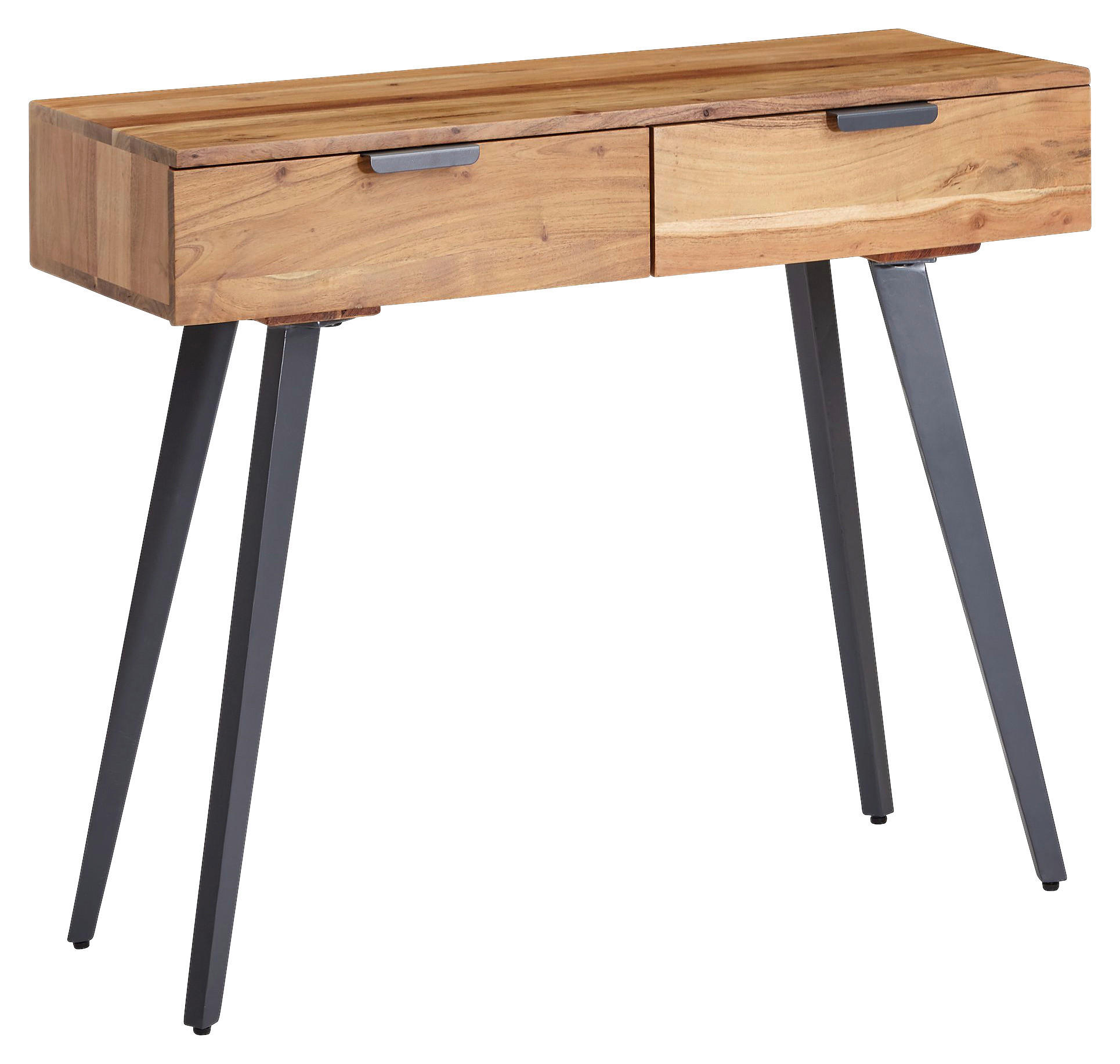 STOL KONZOLA 36/90/78 cm boje bagrema drvo - siva/boje bagrema, Moderno, metal/drvo (36/90/78cm) - MID.YOU