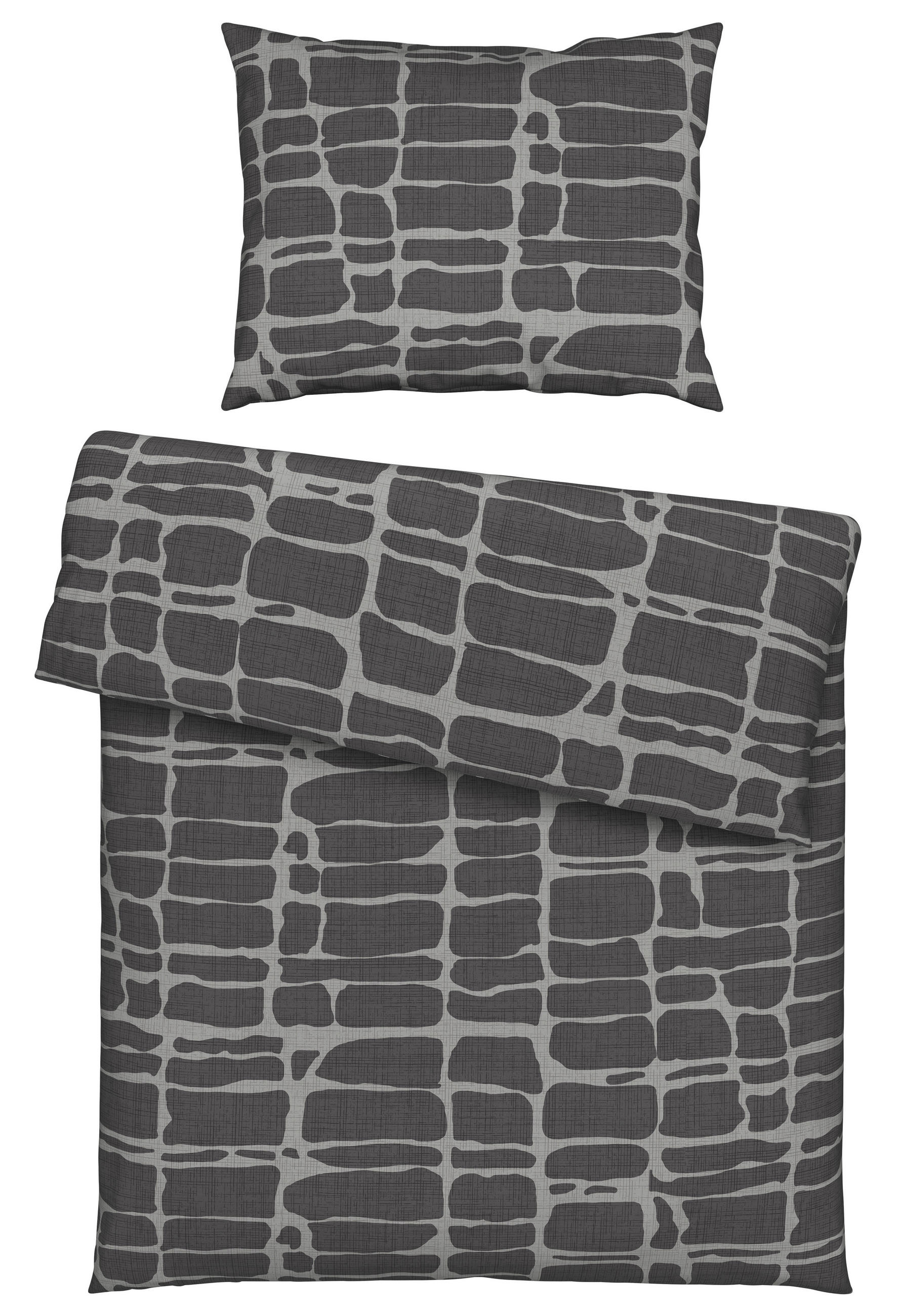 BETTWÄSCHE 140/200 cm  - Anthrazit, KONVENTIONELL, Textil (140/200cm) - Esposa