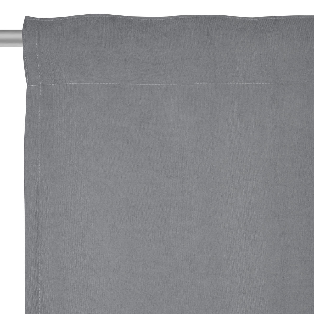 GOTOVA ZAVESA srebrna - srebrna, Osnovno, tekstil (135/245cm) - Esposa