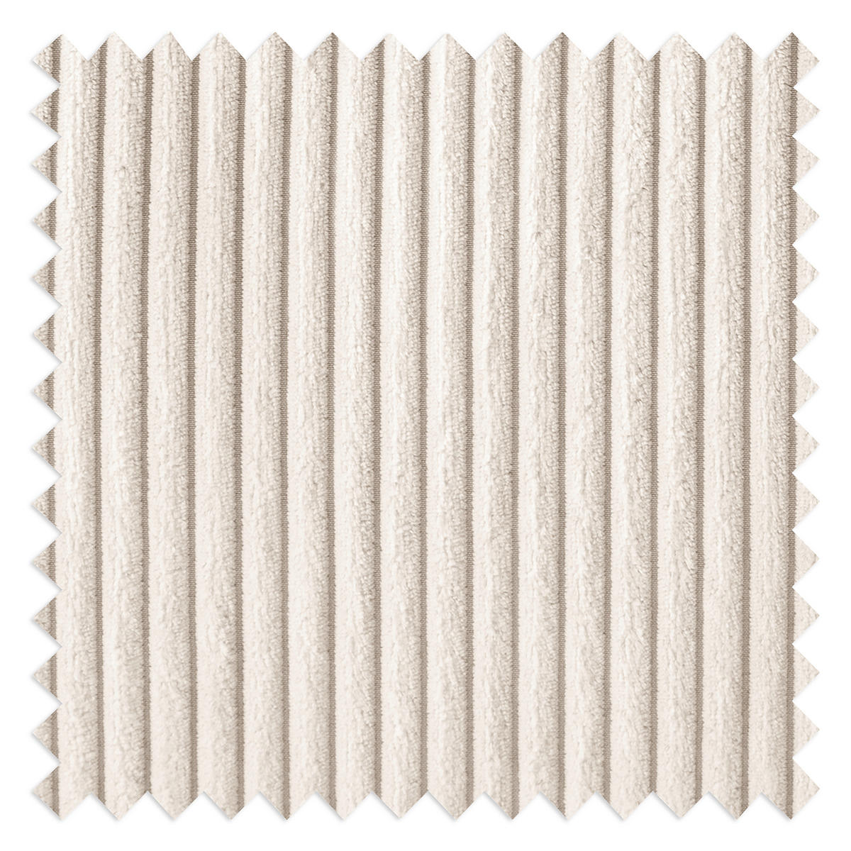 2,5-SITZER  in Cord Creme Modern  - Creme/Schwarz, Design, Textil/Metall (168/85/92cm) - Livetastic