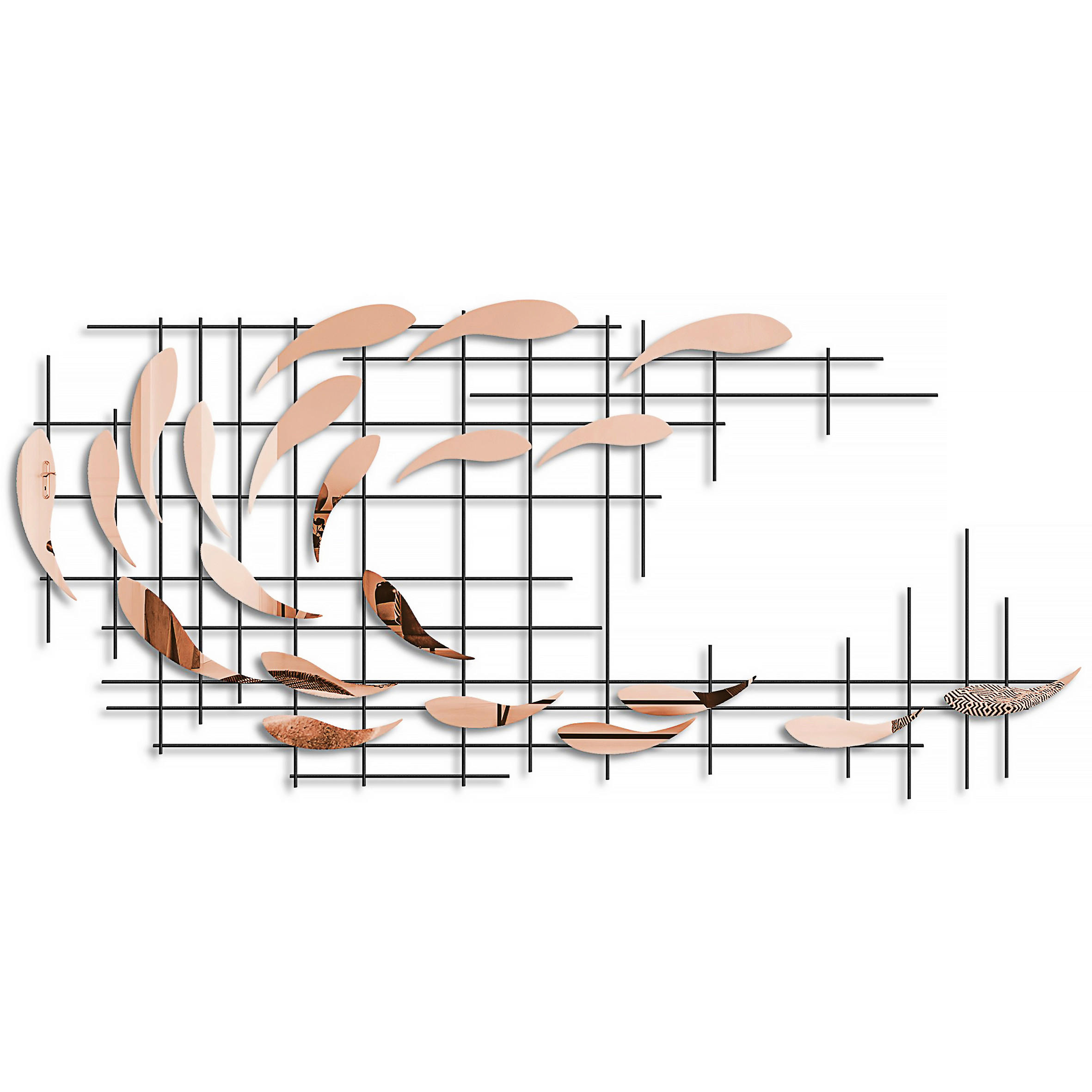 METALLBILD  - Multicolor, Basics, Metall (100/45cm)