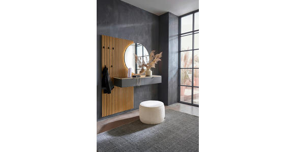 GARDEROBE  in 170/192/40 cm  - Anthrazit/Naturfarben, Design, Glas/Holz (170/192/40cm) - Dieter Knoll