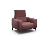 SESSEL Chenille Rot    - Rot/Schwarz, Design, Textil/Metall (110/85/86-94cm) - SENSOO