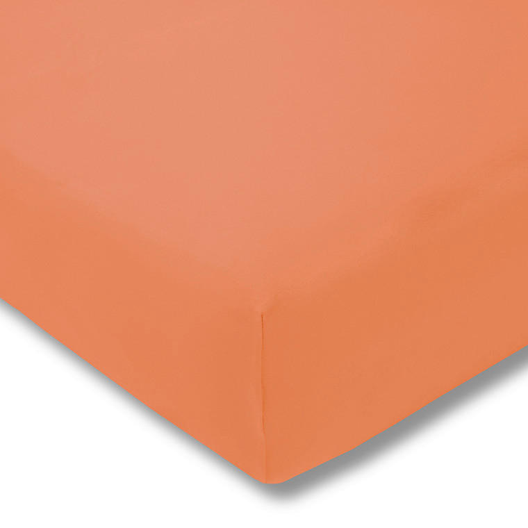SPANNLEINTUCH 200/200 cm Single-Jersey  - Orange, Basics, Textil (200/200cm) - Estella