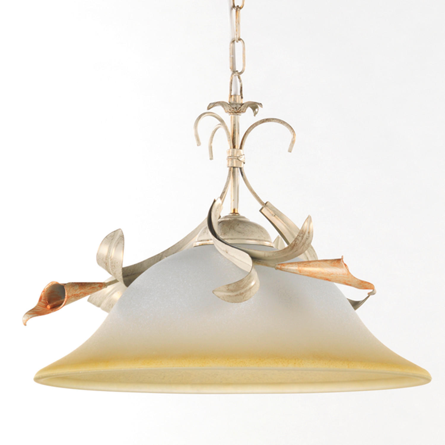 HÄNGELEUCHTE 40/40/90 cm  - Perlmutt, Basics, Glas/Metall (40/40/90cm)