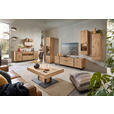 WOHNWAND  in Eichefarben  288/212/44 cm  - Eichefarben/Anthrazit, Natur, Glas/Holz (288/212/44cm) - Valnatura