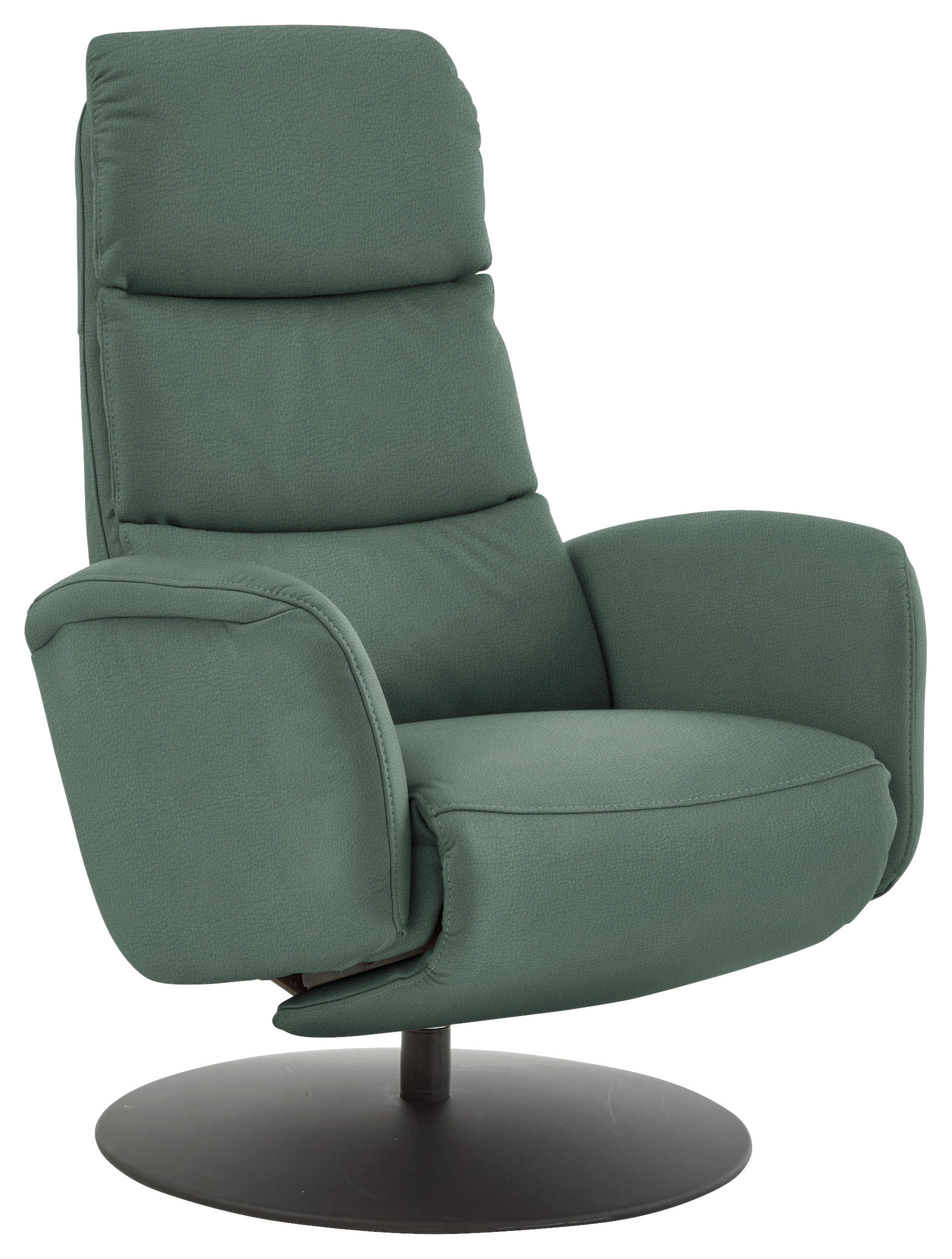 RELAXSESSEL in Leder Opal  - Opal/Schwarz, Design, Leder/Metall (76/108/86cm) - Dieter Knoll