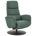 RELAXSESSEL in Leder Opal  - Opal/Schwarz, Design, Leder/Metall (76/108/86cm) - Dieter Knoll