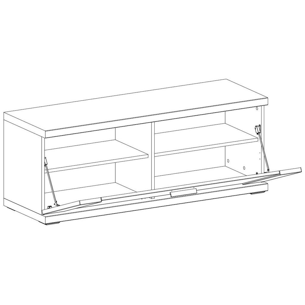 Thumbnail - Xora Garderobenbank, Weiß, Eiche, Metall, 2-Sitzer, 129x50x42 cm, Typenauswahl, planbar, Garderobe, Garderobenbänke, Gar...