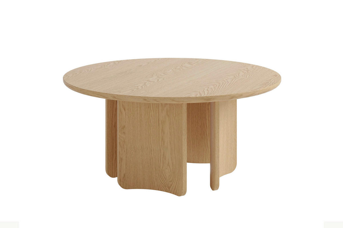 COUCHTISCH 80/80/41 cm Holzwerkstoff einfacher Aufbau, 2 in 1 Gestell  - Eiche Bianco, Modern, Holzwerkstoff (80/80/41cm) - Schöner Wohnen
