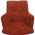 ARMLEHNSTUHL  in Eisen Chenille  - Eichefarben/Rostfarben, Design, Holz/Textil (59,5/88,5/63cm) - Novel