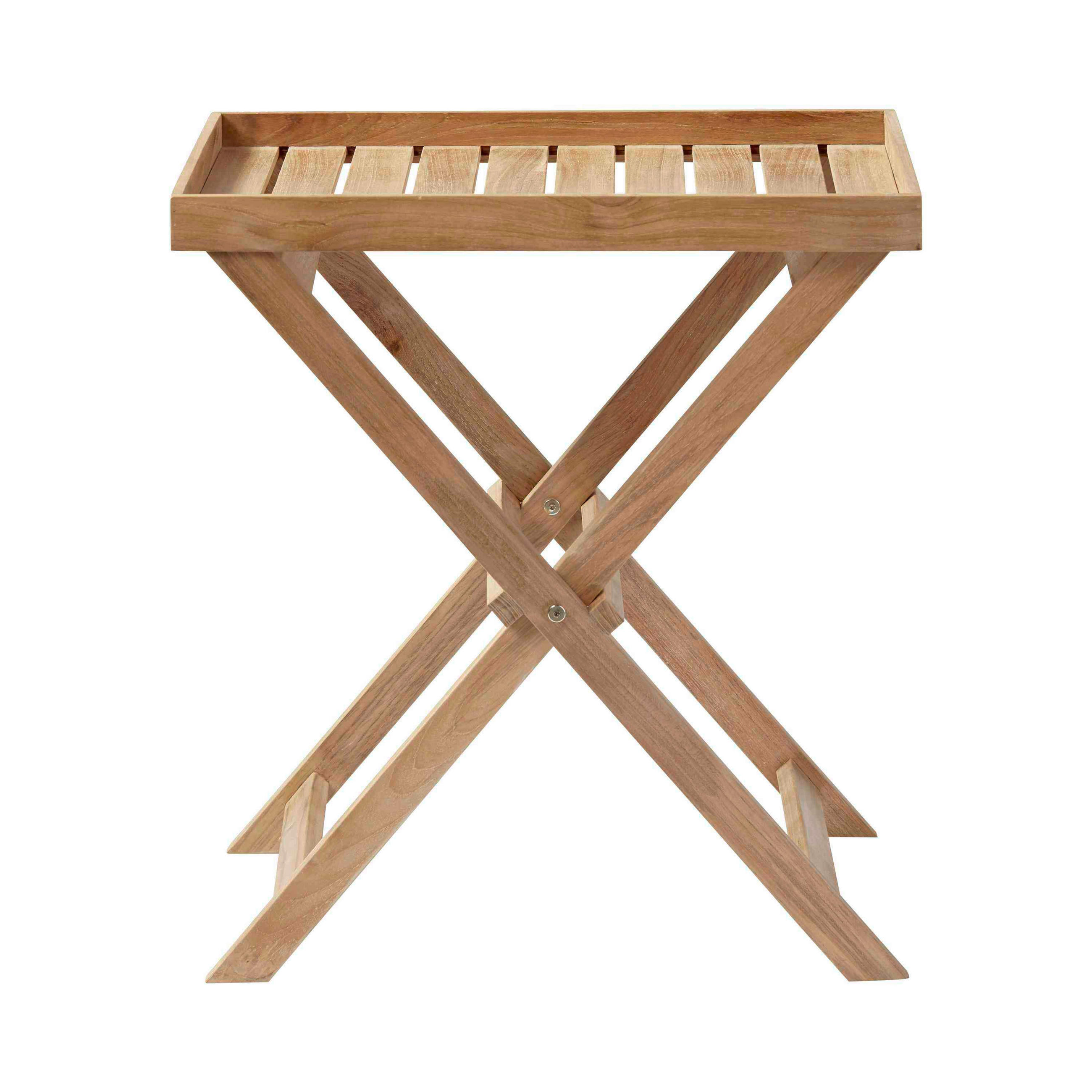 TABLETTTISCH 60/40/65 cm Teakholz vollmassiv Teakfarben  - Teakfarben, KONVENTIONELL, Holz (60/40/65cm) - MID.YOU