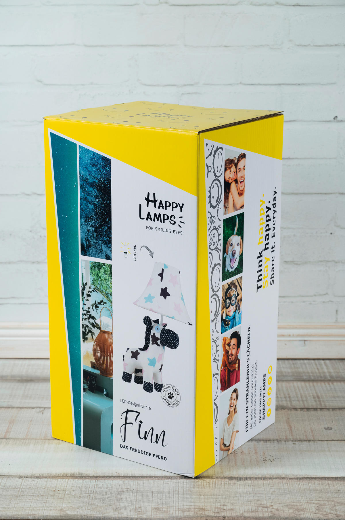 LED-KINDERTISCHLEUCHTE 26/30/47 cm   - Türkis/Multicolor, LIFESTYLE, Textil/Metall (26/30/47cm) - Happy Lamps