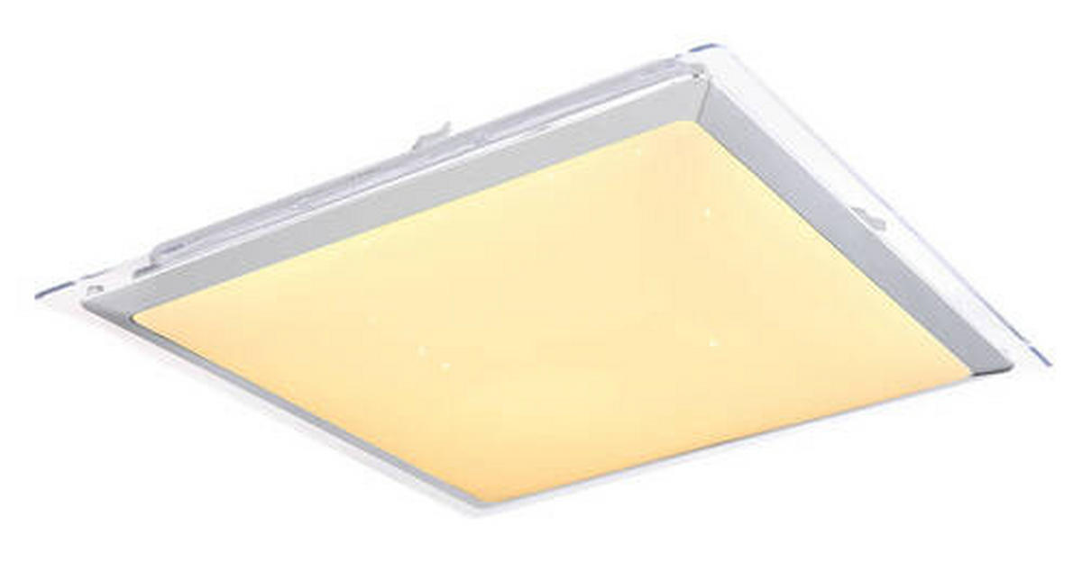 STROPNA LED-SVETILKA     3000-6000 K 230 V  - barve niklja/bela, Basics, kovina/umetna masa (55/55/8cm)