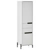 HOCHSCHRANK 40/155/35 cm  - Schwarz/Weiß, Basics, Holzwerkstoff/Metall (40/155/35cm) - MID.YOU