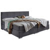 FAMILIENBOXSPRINGBETT 240/200 cm  in Grau  - Chromfarben/Grau, KONVENTIONELL, Holz/Kunststoff (240/200cm) - Boxxx