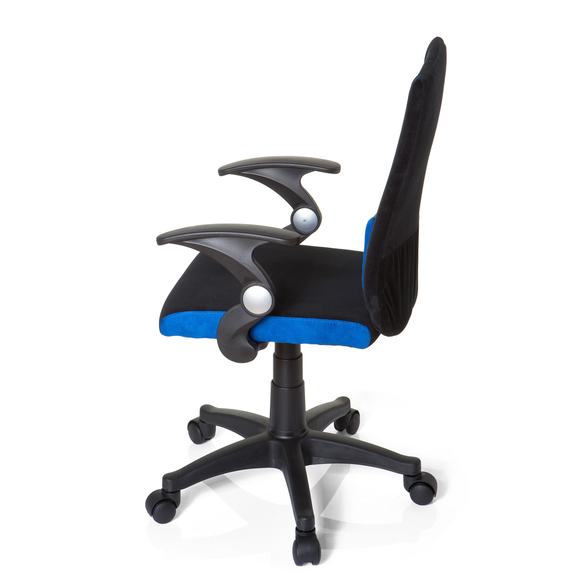 JUGENDDREHSTUHL Blau, Schwarz  - Blau/Schwarz, Basics, Kunststoff (50/87-97/40cm) - MID.YOU