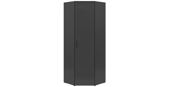 ECKSCHRANK 101/195/79 cm Graphitfarben - Schwarz/Graphitfarben, MODERN, Holzwerkstoff/Kunststoff (101/195/79cm) - Carryhome