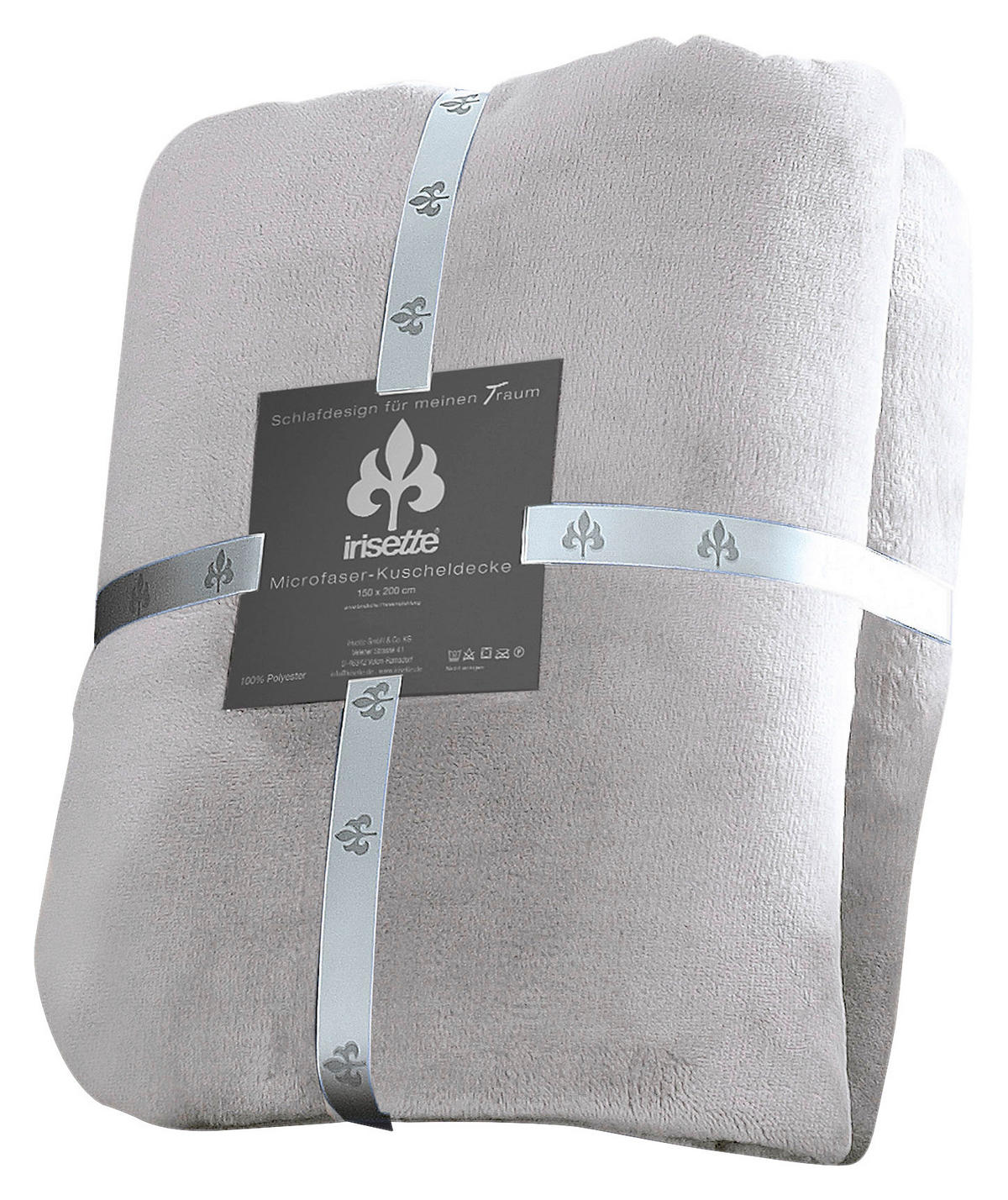 KUSCHELDECKE 150/200 cm  - Platinfarben, KONVENTIONELL, Textil (150/200cm) - Irisette