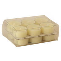 TEELICHTSET 12 Stück  - Champagner, Basics (3,8/1,8cm)