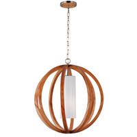 HÄNGELEUCHTE 66/87.6 cm  - Natur, Glas/Holz (66/87.6cm) - Elstead Lighting