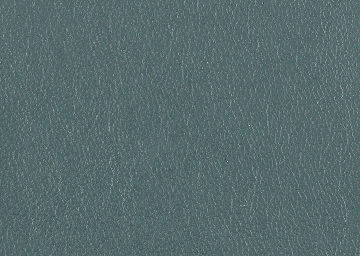 WOHNLANDSCHAFT Echtleder Graublau  - Graublau/Alufarben, Konventionell, Leder/Metall (165/329/239cm) - Beldomo Premium