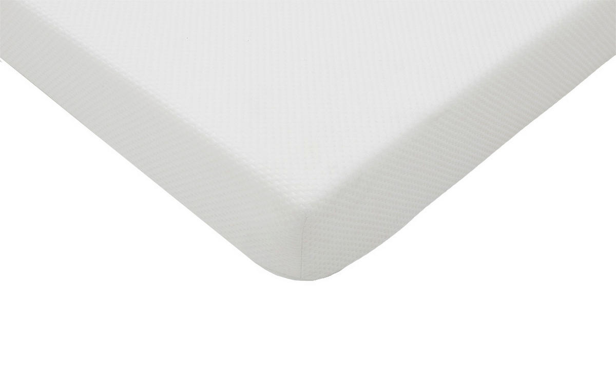 KOMFORTSCHAUMMATRATZE DAILY, 90/200 cm, Höhe ca.: 10 cm, H2 = mittel,  - Weiß, Basics, Textil (90/200cm) - MID.YOU