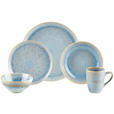 KOMBISERVICE GLOSSY 20-teilig  - Blau, Trend, Keramik - Novel
