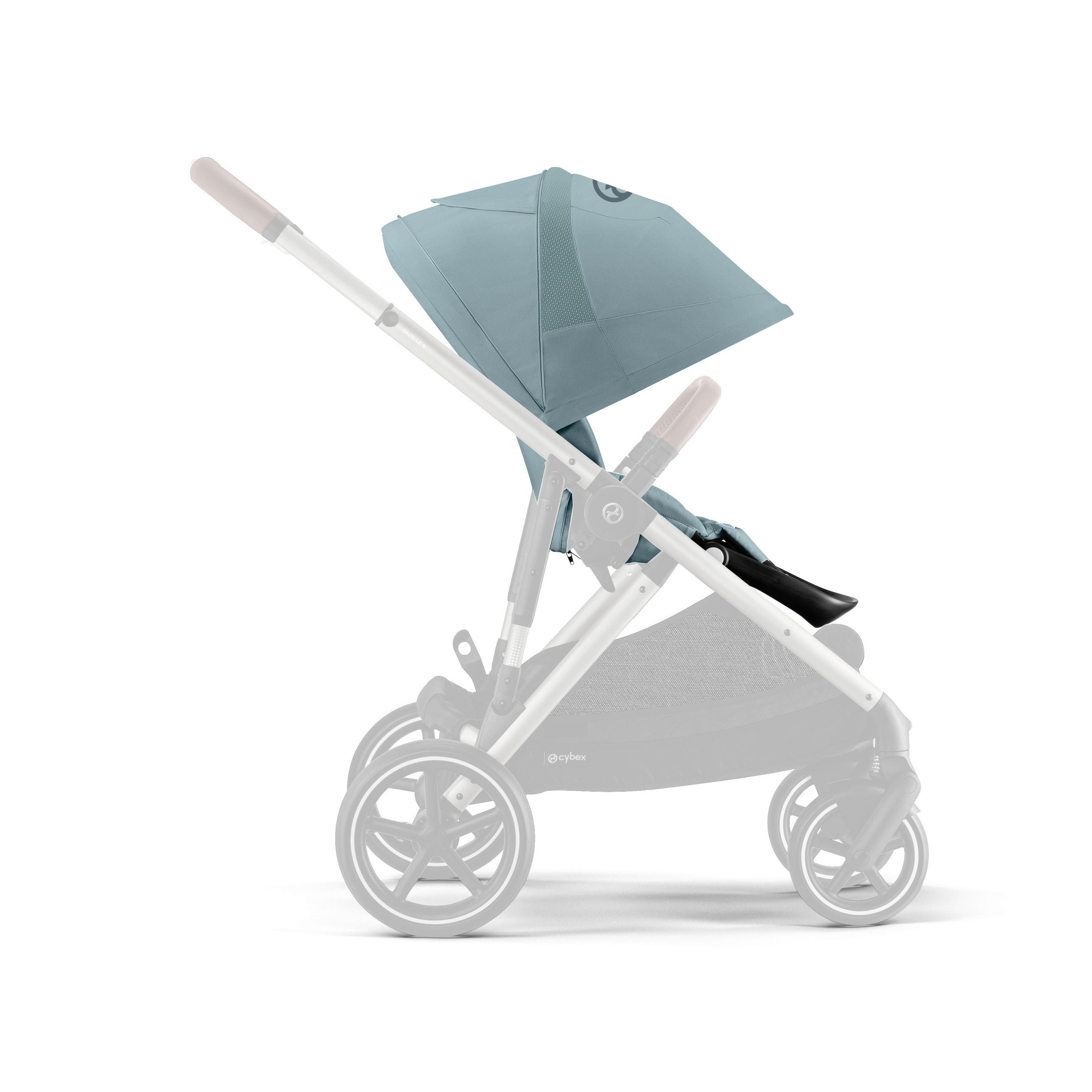 SPORTWAGENAUFSATZ Gazelle S  - Pastellblau, Basics, Textil (43/21/54cm) - cybex GOLD