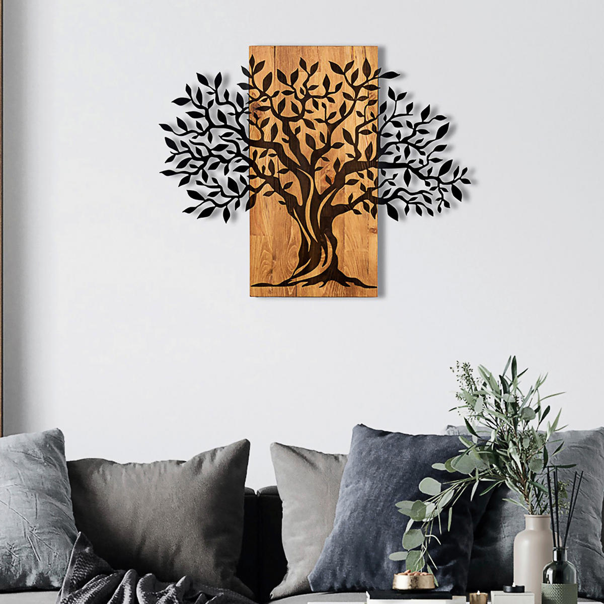 OBJEKTBILD 72/58 cm  - Schwarz/Braun, Basics, Holzwerkstoff (72/58cm)