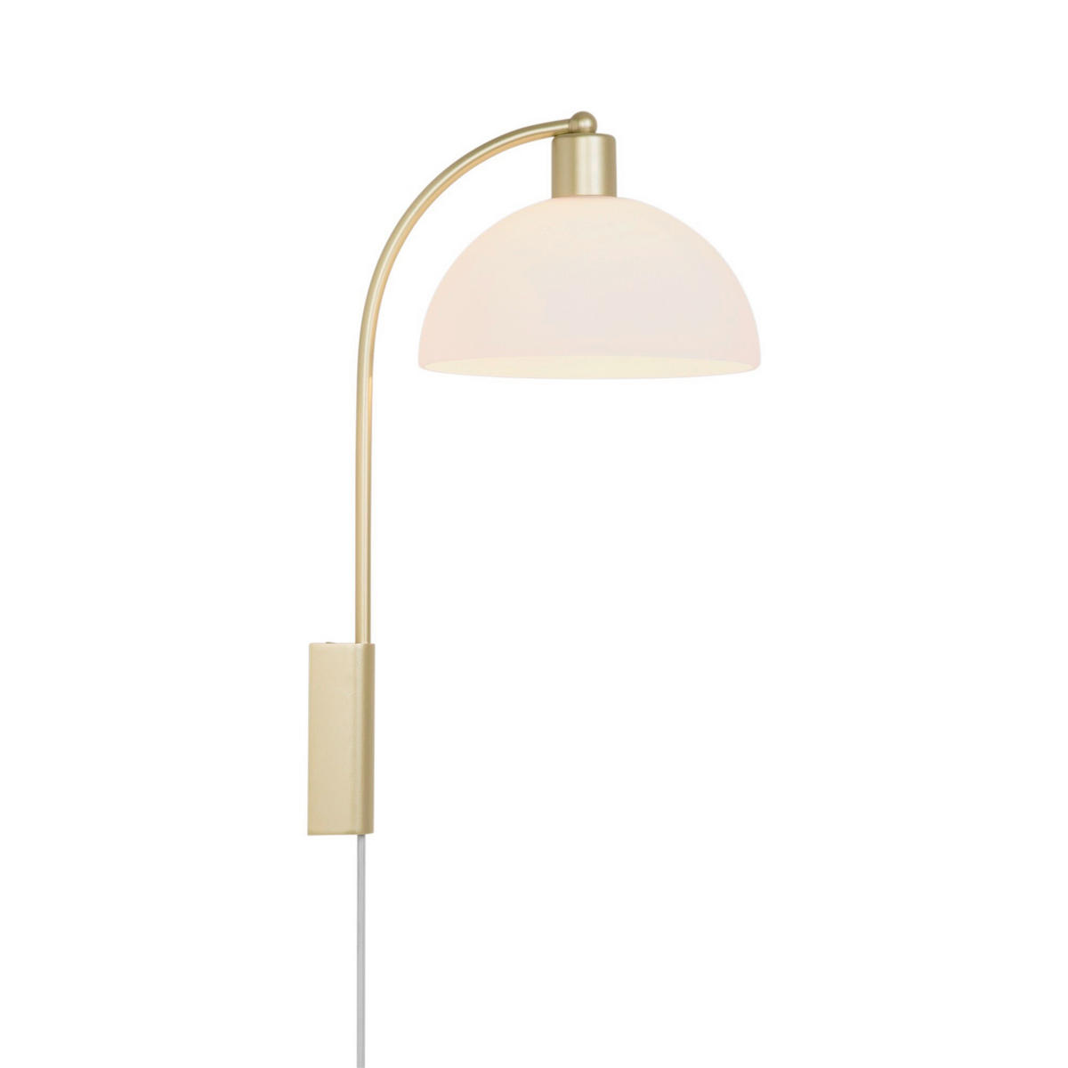 WANDLEUCHTE 26/43 cm   - Weiß, KONVENTIONELL, Glas (26/43cm) - Nordlux