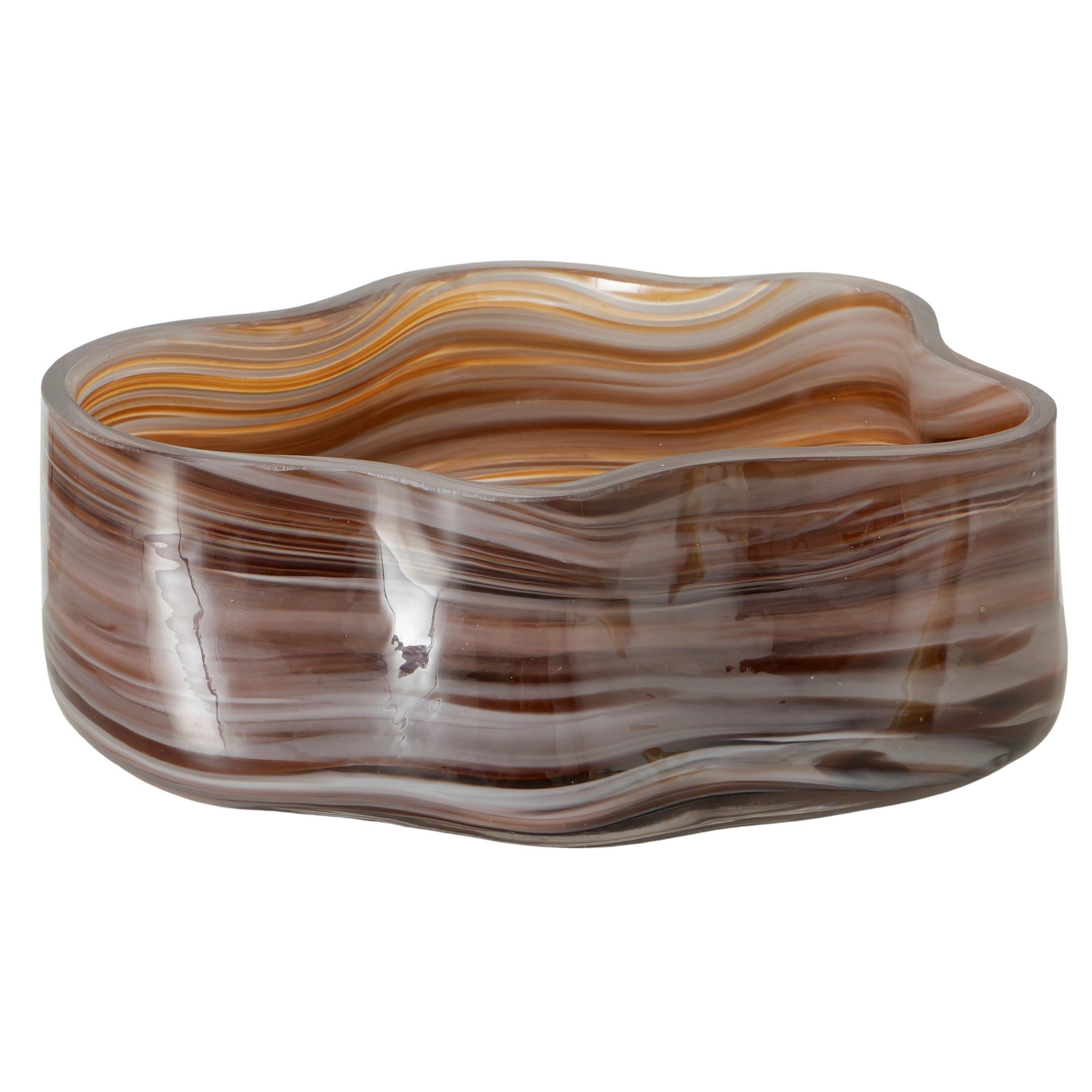 VID SKÅL  - brun, Basics, glas (19,5/15,5/6cm) - Boltze Home