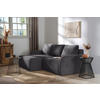 ECKSOFA in Cord Anthrazit  - Anthrazit/Schwarz, KONVENTIONELL, Kunststoff/Textil (217/146cm) - Carryhome
