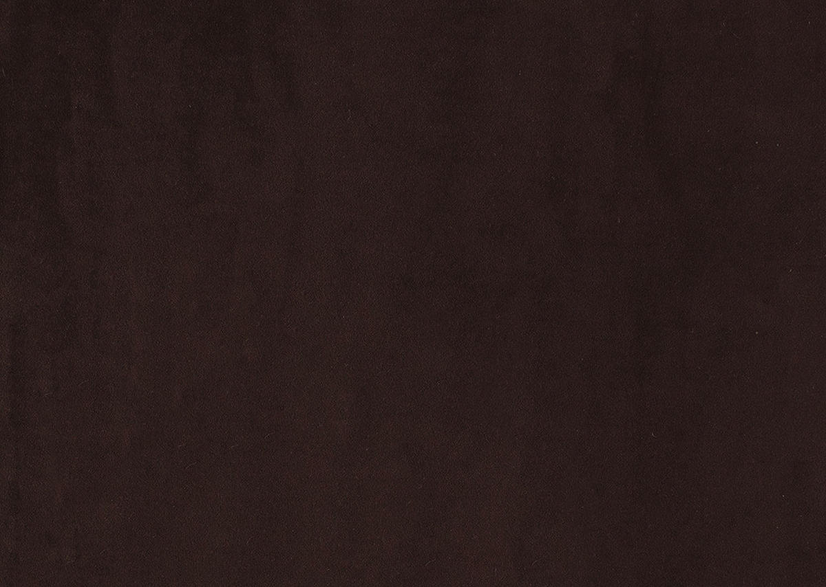 2,5-SITZER Samt Dunkelbraun  - Dunkelbraun/Schwarz, Design, Textil/Metall (180/78/84cm) - Carryhome