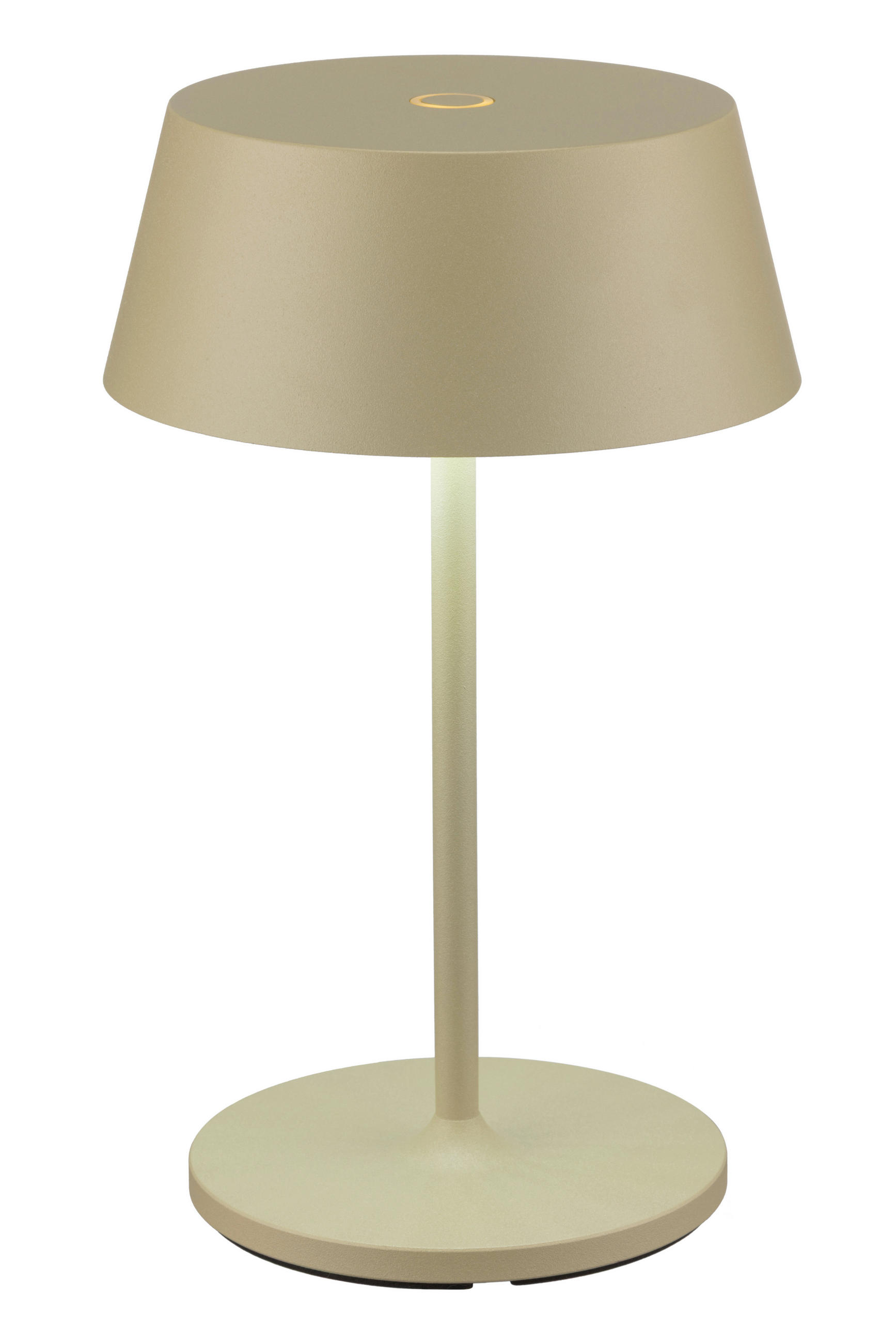AKKU-TISCHLEUCHTE Naos 15/25 cm   - Grün, Design, Kunststoff/Metall (15/25cm) - Dieter Knoll