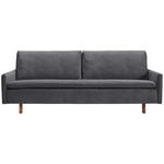 SCHLAFSOFA Flachgewebe Dunkelgrau  - Eichefarben/Dunkelgrau, KONVENTIONELL, Holz/Textil (205/85/98cm) - Carryhome