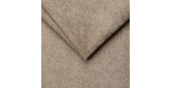 ECKSOFA Graubraun Chenille Rückenkissen, Bettkasten, Schlaffunktion, Rücken echt, Armteilverstellung, Liegefläche im Originalstoff  - Graubraun/Silberfarben, KONVENTIONELL, Holz/Textil (187/293cm) - Carryhome