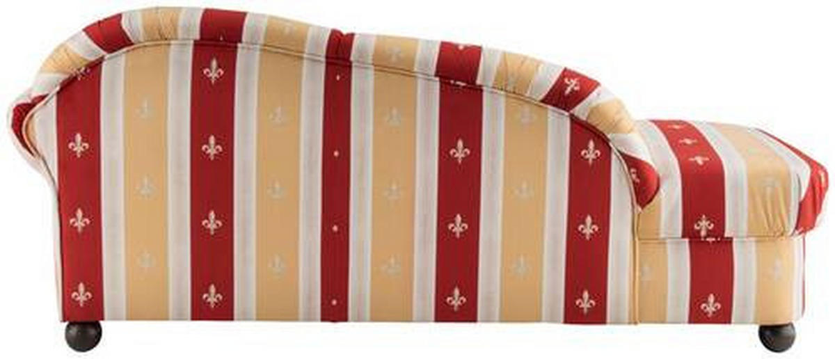 OTTOMANE in Mikrofaser Rot  - Wengefarben/Rot, Konventionell, Holz/Textil (190/84/86cm) - Livetastic