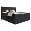 BOXSPRINGBETT 180/200 cm  in Dunkelgrau  - Dunkelgrau/Schwarz, Design, Kunststoff/Textil (180/200cm) - Esposa