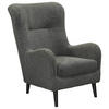 OHRENSESSEL Teddystoff Anthrazit  - Anthrazit/Schwarz, Design, Holz/Textil (77/103/98cm) - MID.YOU