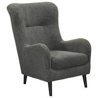 OHRENSESSEL Teddystoff Anthrazit  - Anthrazit/Schwarz, Design, Holz/Textil (77/103/98cm) - MID.YOU