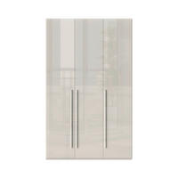 ORMAR SA KLASIČNIM VRATIMA bež  137/224/56 cm  - bež, Dizajnerski, pločasti materijal/plastika (137/224/56cm)