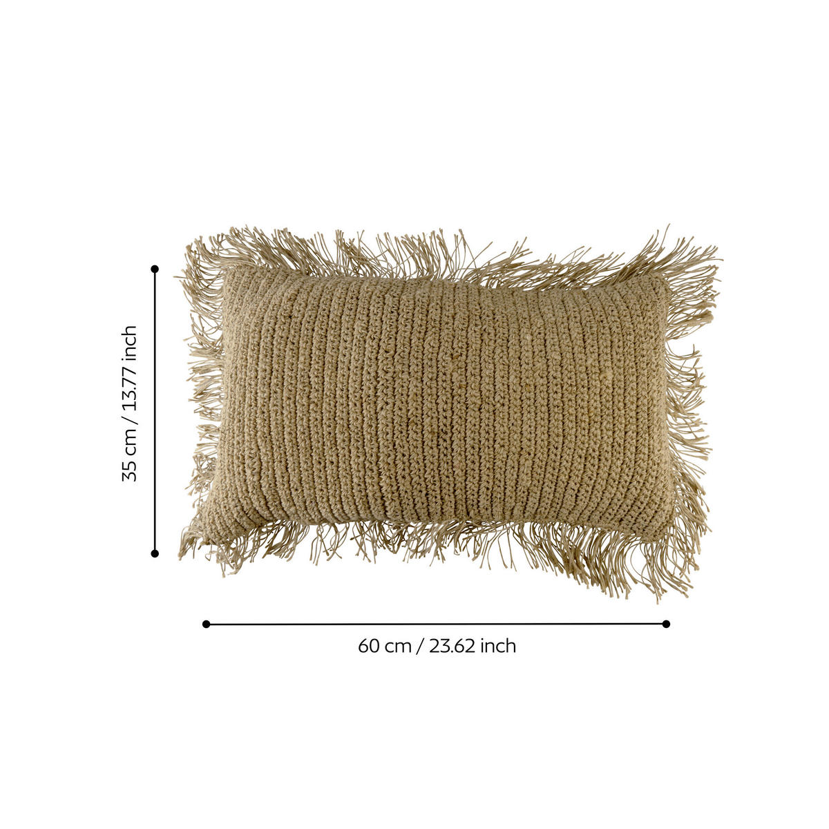 ZIERKISSEN  30/50 cm   - Naturfarben, Basics, Textil (30/50cm) - Eglo