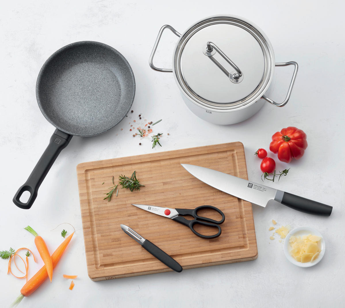 KOCHTOPFSET XXXLutz Exclusiv 10-teilig  - Edelstahlfarben, Basics, Holz/Metall - Zwilling