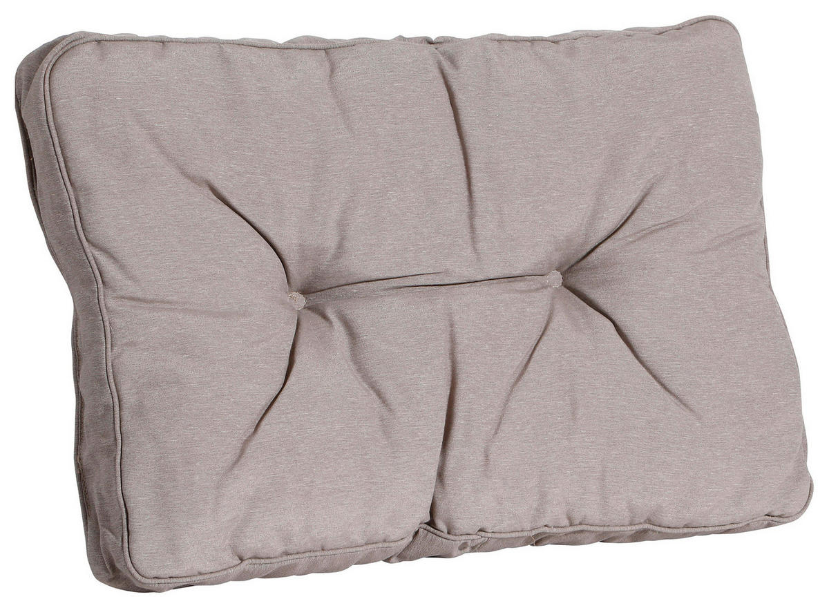 RÜCKENKISSEN  - Taupe, Basics, Textil (60/43/8cm)
