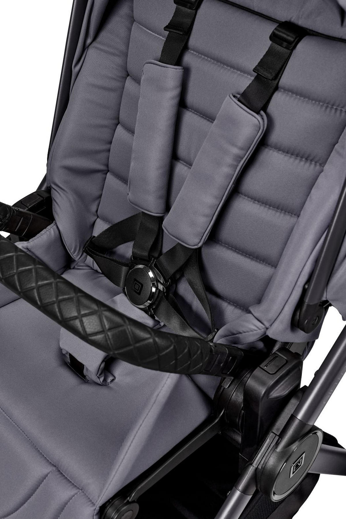 KINDERWAGENSET  GIO FOLD SET AIR  graphite  - Hellgrau/Grau, Basics, Textil/Metall (120/58/92cm) - Moon Edition