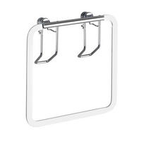 DRŽÁK NA RUČNÍKY - barvy nerez oceli, Basics, kov (17/17/4cm)